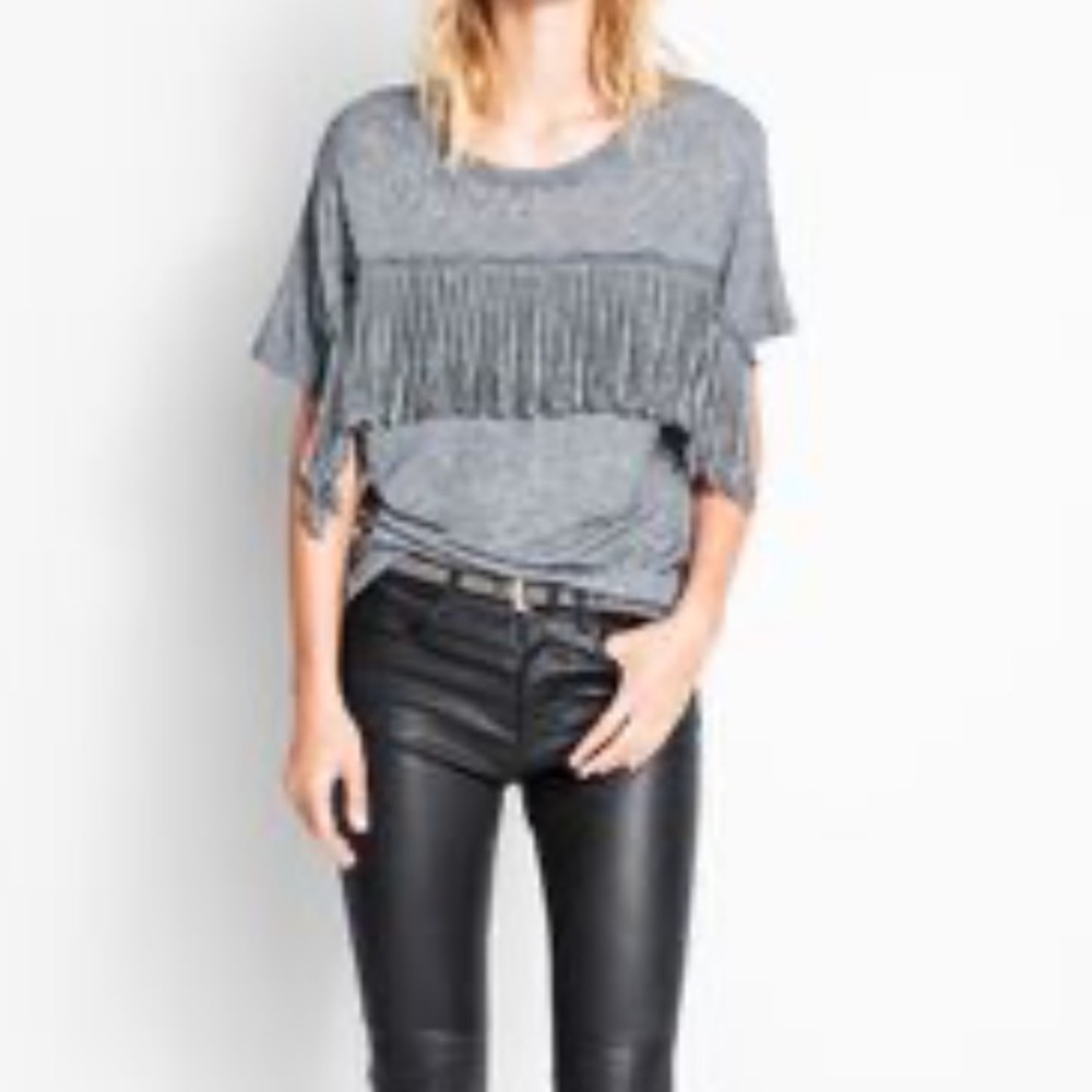 Zadig & Voltaire Satcha Fringe T-Shirt